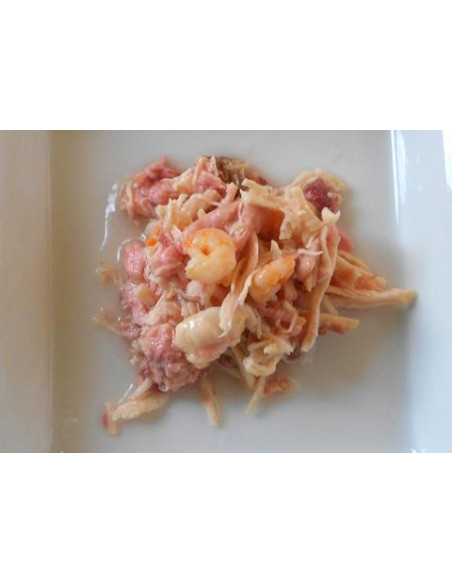 Nr 2 Thunfisch, Huhn + Shrimps im eingenen Saft