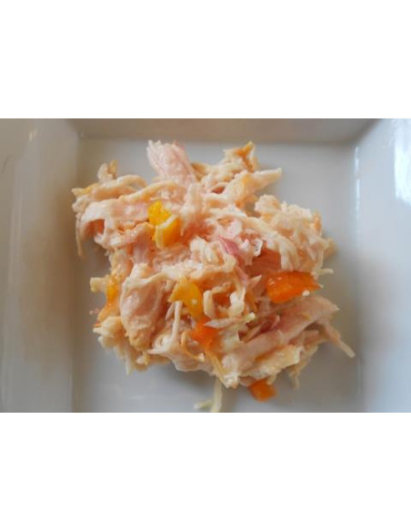 Nr 5 Huhn, Tintenfish + Gemuse im eingenen Saft