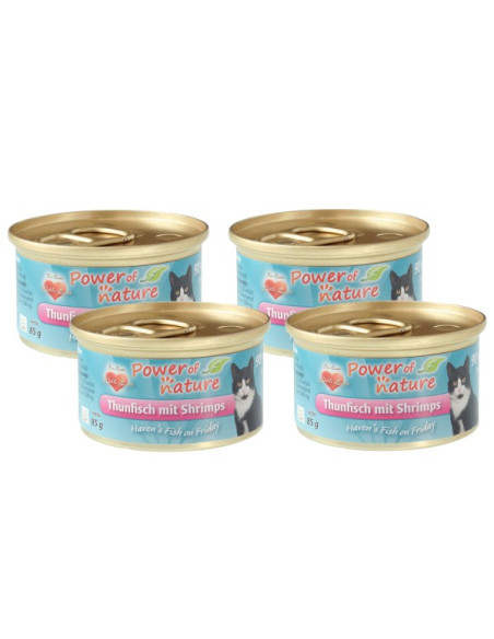CZTEROPAK Power of Nature-tuńczyk z krewetkami85 g