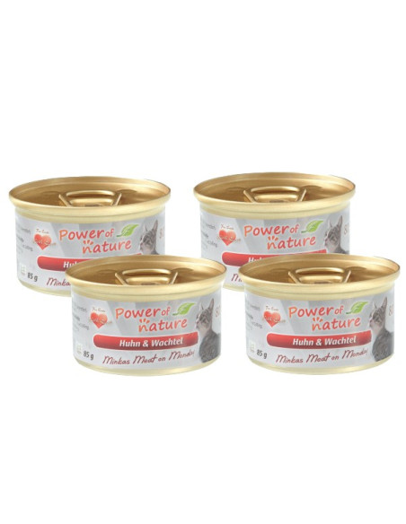CZTEROPAKPower of Nature- kurczak z przepiórką85 g