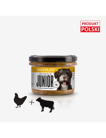 Dogs Plate Junior - szczenięta i młode psy 180g
