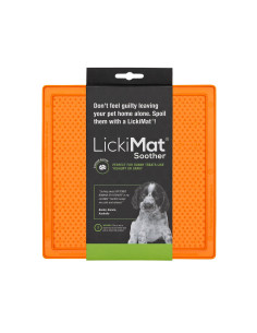 LickiMat Mata SOOTHER jeżyk miękka pomarańczowa