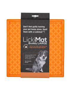 LickiMat BUDDY LARGE krzyżyk miękka pomarańcz
