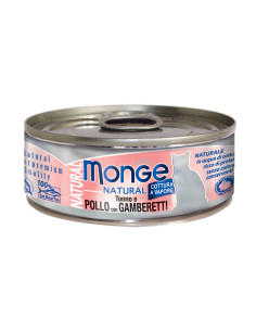 Monge Natural -Tuńczyk z kurczakiem i krewetki 80g