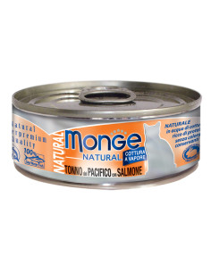 Monge Natural -Tuńczyk z kurczakiem i łosoś 80g