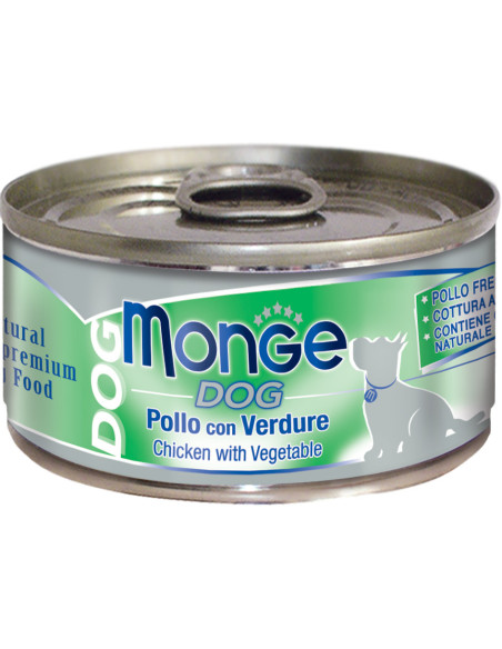 Monge DOG Natural - kurczak z warzywami 95g