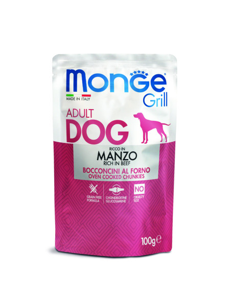 Monge DOG Grill - wołowina 100g saszetka