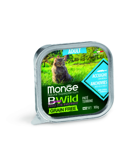 Monge Bwild Grain Free Adult - Anchois 100g