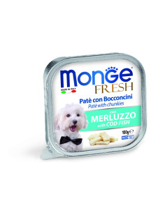 Monge DOG Fresh - Pasztet z dorszem 100g