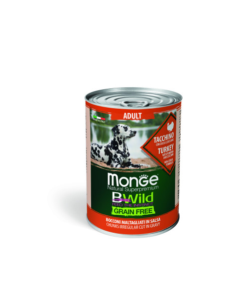 Monge DOG Bwild Grain Free - Indyk 400g