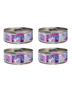 CZTEROPAK Monge Natural -Tuńczyk z kurczakiem i wołowiną 4x80g