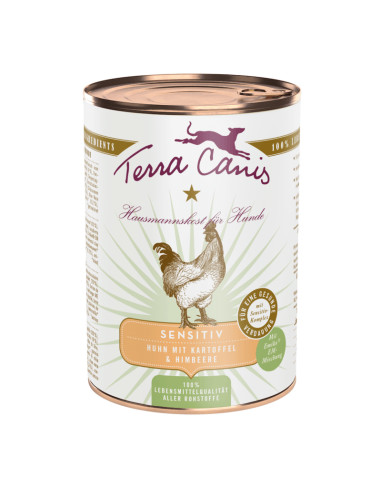 Terra Canis Sensitive - Kurczak z ziemniakami i maliną 400g