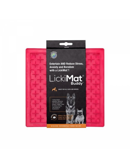 LickiMat Mata BUDDY krzyżyk miękka różowa