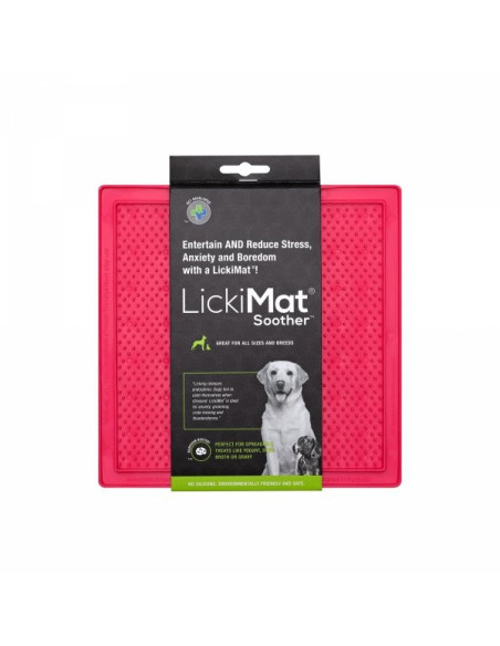LickiMat Mata SOOTHER jeżyk miękka różowa