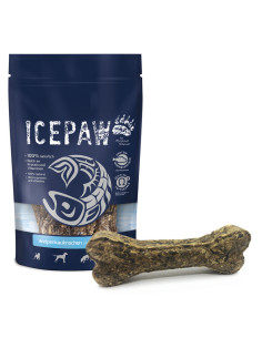 ICEPAW Welpenkauknochen gryzaki ze skór dla szczeniąt i dorosłych psów (4 szt., ok.250g)