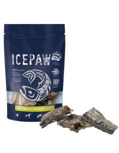 ICEPAW Norwegischer Stockfisch – gryzaki z kawałków dorsza 250g
