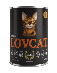 LOVCAT Pure TURKEY - indyk 400 g