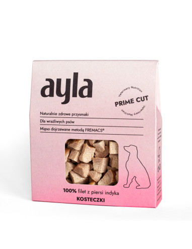 Ayla Dog - Filet z piersi indyka - Kosteczki 45g