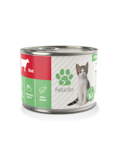 Fellicita Cat - Pure Beef - wołowina kitten 200g
