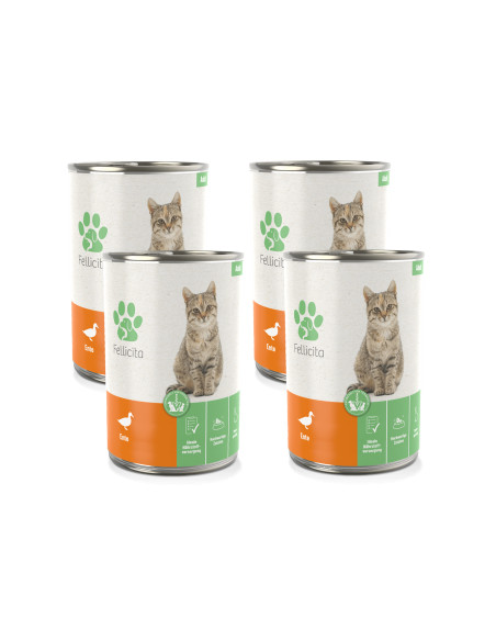 4Pak Fellicita Cat - Pure Duck - kaczka 4x400g