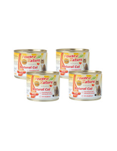 CZTEROPAK Natural Cat Wołowina - puszka 4x200 g