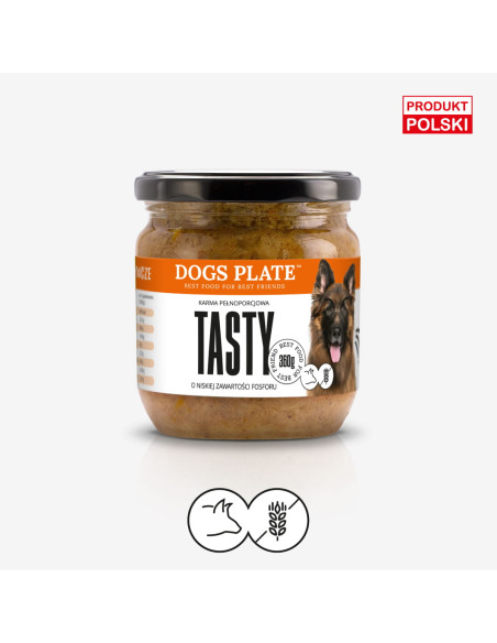 Dogs Plate Tasty - karma z szynki wieprzowej 360g