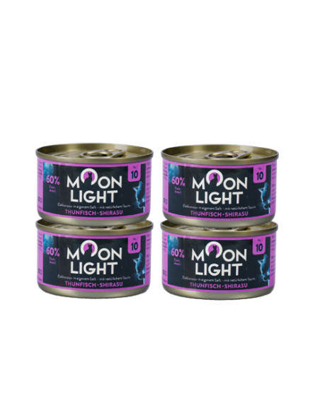 CZTEROPAK Moonlight Dinner nr 10 Tuńczyk z Shirasu w bulionie - 4 x 80g