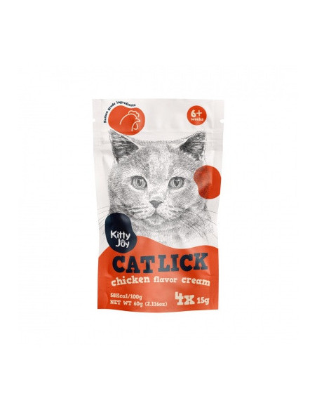 KITTY JOY - Kurczak kremowa przekąska 4x15g