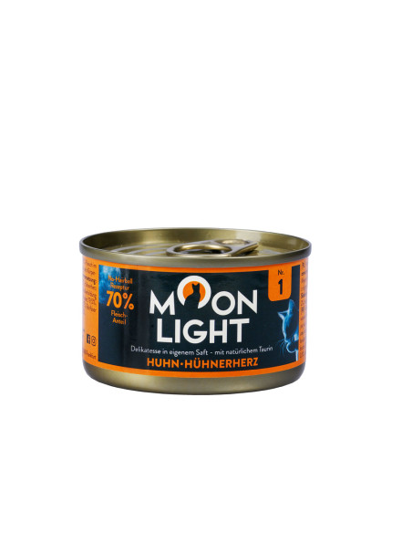 Moonlight Dinner nr 1  - kurczak i serca kurze w sosie własnym - 80 g