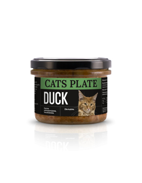 Cats Plate Duck - Kaczka , Indyk 180g