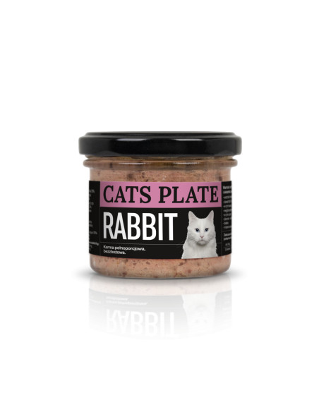 Cats Plate Rabbit - Królik, indyk 100g