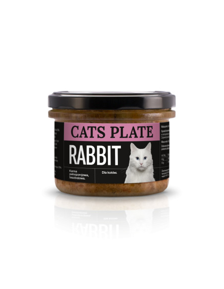 Cats Plate Rabbit - Królik, indyk 180g