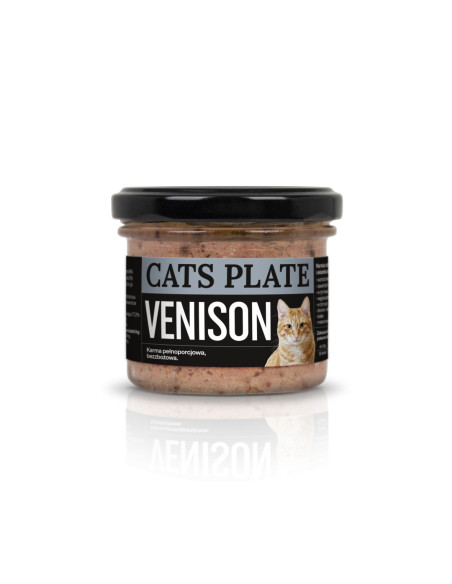 Cats Plate Venison - karma z mięsa sarny 100g