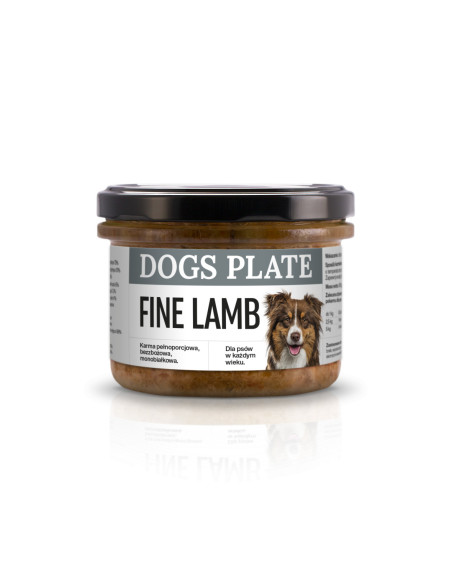 Dogs Plate Fine Lamb - karma z mięsa jagnięce 180g