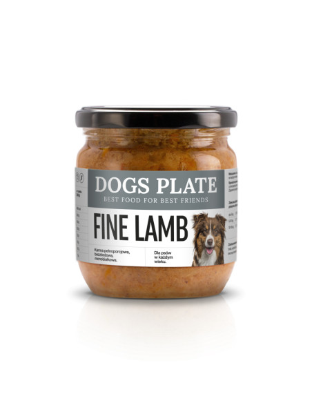 Dogs Plate Fine Lamb - karma z mięsa jagnięce 360g