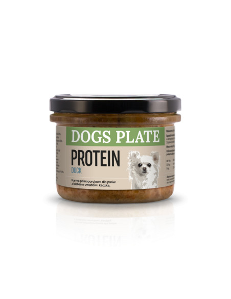 Dogs Plate Protein Duck - karma dla psów z mięsa kaczki i białka owadów 180g