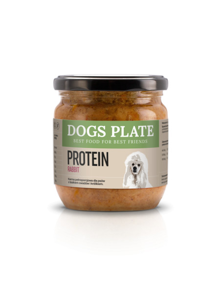 Dogs Plate Protein Rabbit - karma dla psów z mięsa królika i białka owadów 360g