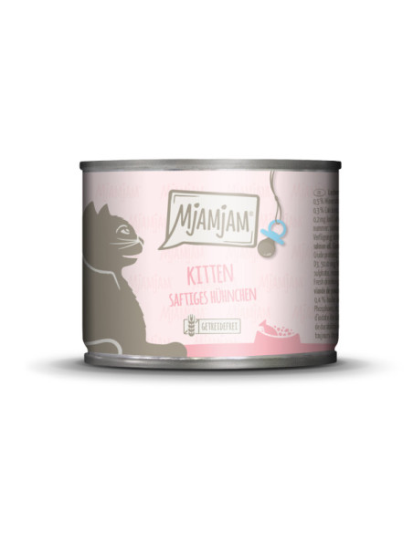 MJAMJAM KITTEN Kurczak z olejem z łososia 200g
