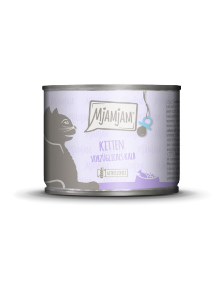 MJAMJAM KITTEN Cielęcina z olejem z łososia 200g