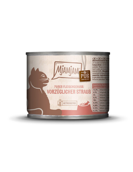 MJAMJAM PURE Struś 200g dla kota