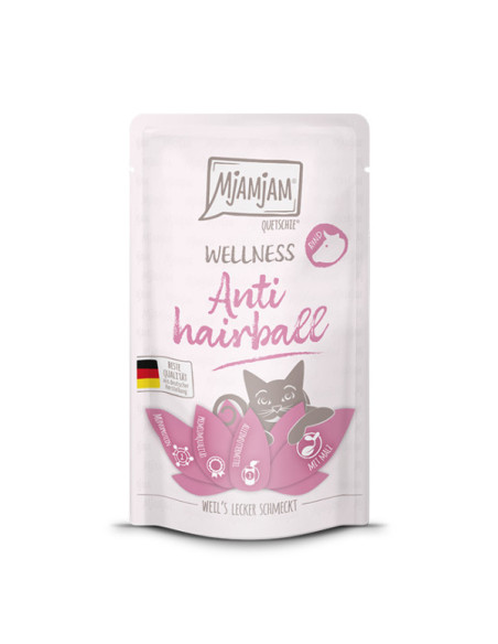 MJAMJAM Anti Hairball Wołowina 125g saszeta dla kota