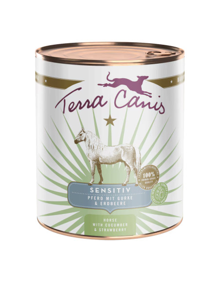 Terra Canis Sensitive - Konina z ogórkiem i truskawką 800g