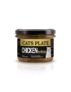 Cats Plate BABY Chicken -...