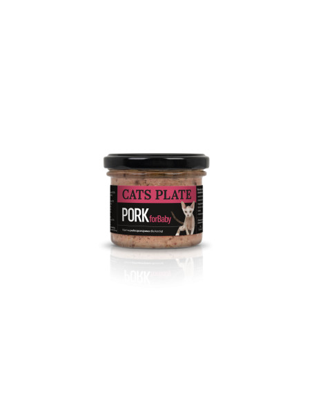 Cats Plate BABY Pork - wieprzowina dla kociąt 100g