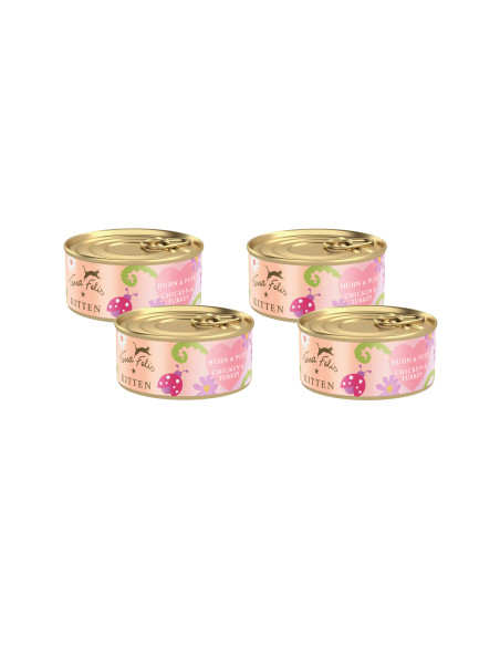Terra Felis Kitten - Kurczak z indykiem 4x70g...