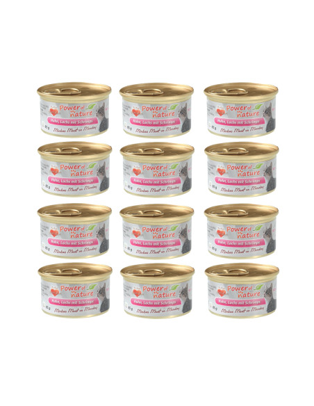 Power of Nature -  kurczak, łosoś i krewetki 12x85 g