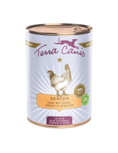 Terra Canis Senior - Kurczak z ogórkiem i dynią 400g