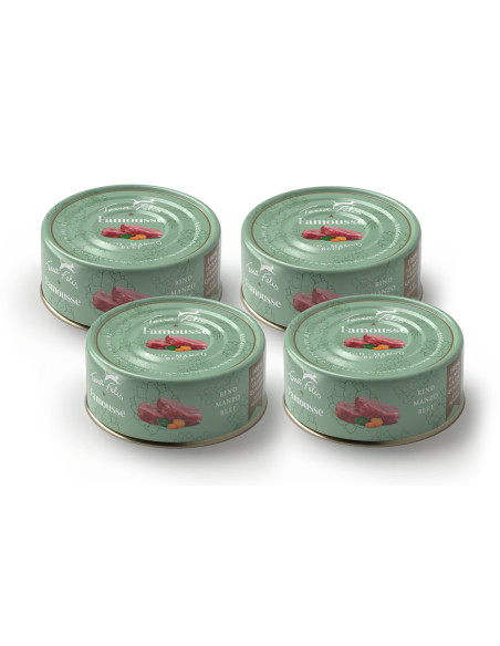 CZTEROPAK Terra Felis Famousse - Wołowina 4x80g