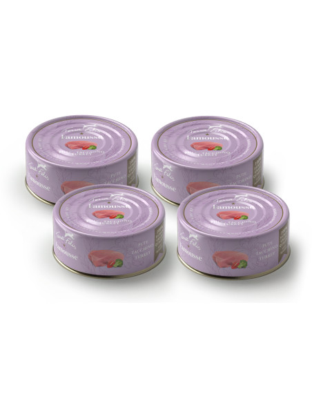 CZTEROPAK Terra Felis Famousse - Indyk 4x80g