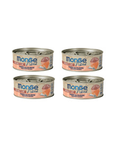CZTEROPAK Monge Jelly - Tuńczyk z łososiem 4x80g